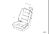 Diagram for 1994 BMW 850Ci Seat Cushion Pad - 52108152559