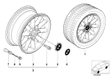 Diagram for 1998 BMW 323is Alloy Wheels - 36111094480