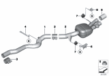 Diagram for BMW M6 Tail Pipe - 18307845469