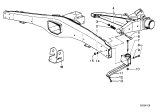 Diagram for 1977 BMW 630CSi Axle Beam - 33311124095