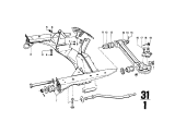 Diagram for 1967 BMW 1602 Control Arm Bushing - 31122614100