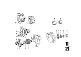 Diagram for 1974 BMW 2002tii Crankshaft Pulley - 11210716005