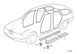 Diagram for 1992 BMW 525i Weather Strip - 51721946393