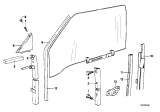 Diagram for 1981 BMW 320i Window Channel - 51321880440