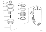 Diagram for BMW 850Ci Power Steering Reservoir - 32411137648