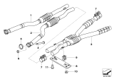 Diagram for 2008 BMW M5 Muffler - 18107835960