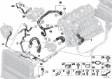 Diagram for 2009 BMW 135i Radiator Hose - 17127540127