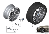 Diagram for 2018 BMW 540d xDrive Alloy Wheels - 36116863417
