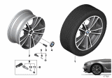 Diagram for 2019 BMW 540i Alloy Wheels - 36116863417