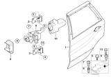 Diagram for 2001 BMW X5 Door Hinge - 41528269839