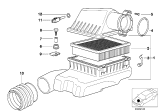 Diagram for 1997 BMW 840Ci Air Filter Box - 13711702194