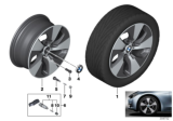 Diagram for BMW 328i GT xDrive Alloy Wheels - 36116850376