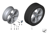 Diagram for 2009 BMW 128i Alloy Wheels - 36116795559