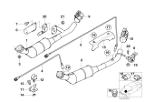 Diagram for 2001 BMW 540i Exhaust Hanger - 18301437555