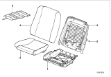 Diagram for 1994 BMW 840Ci Seat Cushion Pad - 52108152258