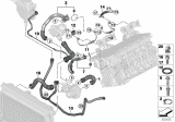 Diagram for 2010 BMW 535i xDrive Coolant Reservoir Hose - 17127560973