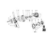 Diagram for 1974 BMW 3.0CS Cooling Fan Assembly - 11521252660