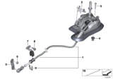Diagram for BMW 335d Automatic Transmission Shifter - 25167564687