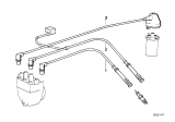 Diagram for 1990 BMW 325is Spark Plug Wires - 12121717375