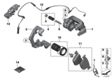 Diagram for BMW 650i Brake Caliper - 34216753679