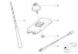 Diagram for BMW 325Ci Antenna Cable - 61126904071