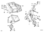 Diagram for 1995 BMW 530i Engine Mount - 22121702636