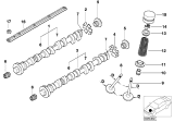 Diagram for BMW 318ti Rocker Shaft Spring Kit - 11341403709