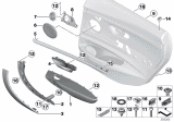 Diagram for 2018 BMW 330i GT xDrive Door Armrest - 51427324479