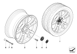 Diagram for 2010 BMW X3 Alloy Wheels - 36103412060