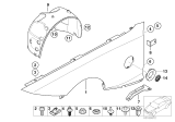 Diagram for BMW Z4 Fender Splash Shield - 51717012727