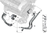 Diagram for 2008 BMW X6 Cooling Hose - 11537580585