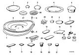 Diagram for 2009 BMW 535i Body Mount Hole Plug - 51718110127