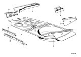 Diagram for 1986 BMW 635CSi Floor Pan - 41001930967