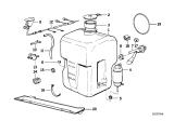 Diagram for 1987 BMW M6 Washer Reservoir - 61661381544