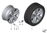 Diagram for BMW 640i xDrive Gran Coupe Alloy Wheels - 36116790172
