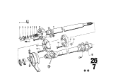 Diagram for 1969 BMW 2800 Universal Joints - 26111109714