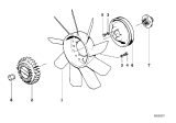 Diagram for 1987 BMW 325is A/C Condenser Fan - 11521723363