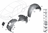 Diagram for BMW M3 Fender Splash Shield - 51718054278