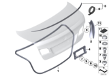 Diagram for BMW 535d Weather Strip - 51767260916
