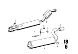 Diagram for 1975 BMW 3.0Si Exhaust Pipe - 18121107886