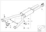 Diagram for BMW 760Li Exhaust Resonator - 18107520570