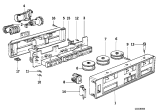 Diagram for 1990 BMW 735iL Blower Control Switches - 64111390689