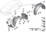 Diagram for BMW 760Li Fender Splash Shield - 51717185164