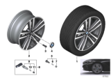 Diagram for BMW 228i xDrive Gran Coupe Alloy Wheels - 36116884022