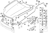 Diagram for 2001 BMW Z8 Hood Lift Support - 51238238570