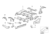 Diagram for 1995 BMW 320i Rear Crossmember - 41118153949