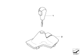 Diagram for 2007 BMW X3 Shift Knob - 25167537992