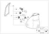 Diagram for 2001 BMW X5 Tail Light - 63217158394