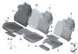 Diagram for BMW 530e xDrive Seat Cushion Pad - 52107387697
