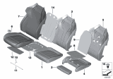 Diagram for 2017 BMW 530i xDrive Seat Cushion Pad - 52107387697